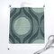 Vintage Retro Grey Geometric Ribbons Circle Large Scale Slate Mid Century Modern Mod Custom Pre-pasted Wallpaper by Spoonflower Pre-Pasted Wallpaper 2FT Wide